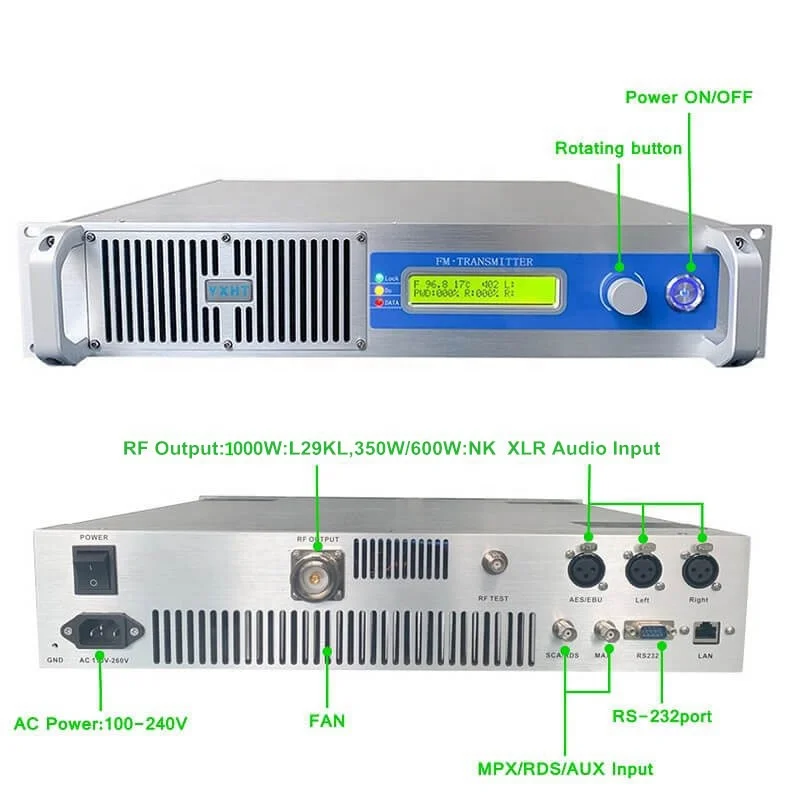 1000 Вт 1KW FM передатчик полный пакет для радиостанции