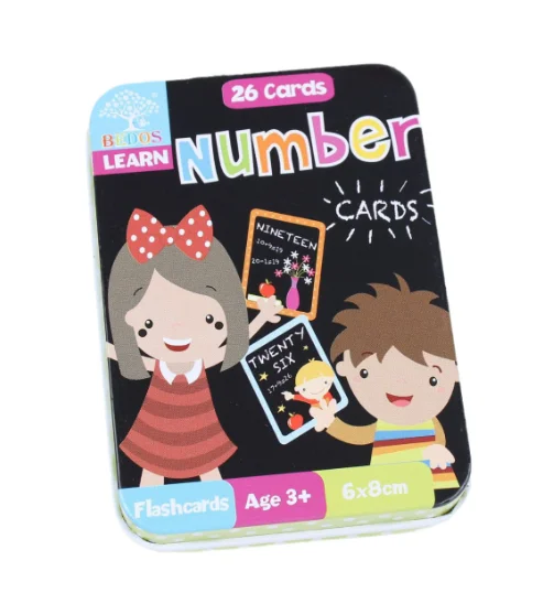 Baby Alphanumeric Awareness Matching Cards Double Sided English Word Puzzle