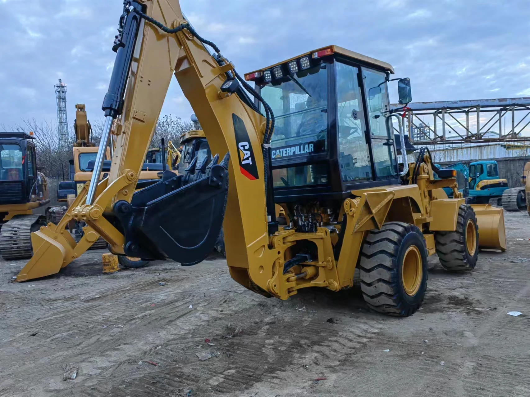 Good Quality 3 Year Warranty Backhoe Loader CAT 416E 420F 420F2 Backhoe for Sale