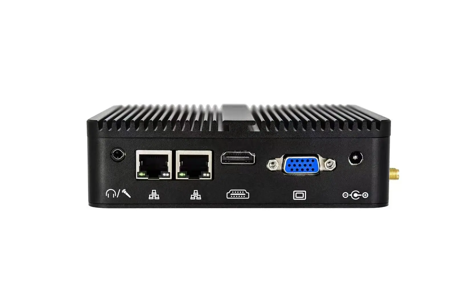 Fanless Nuc Mini PC Cele-ron J4125 2xCOM 2xLAN VGA & HD Portable Office Desktop Computer Linux Mini PCs