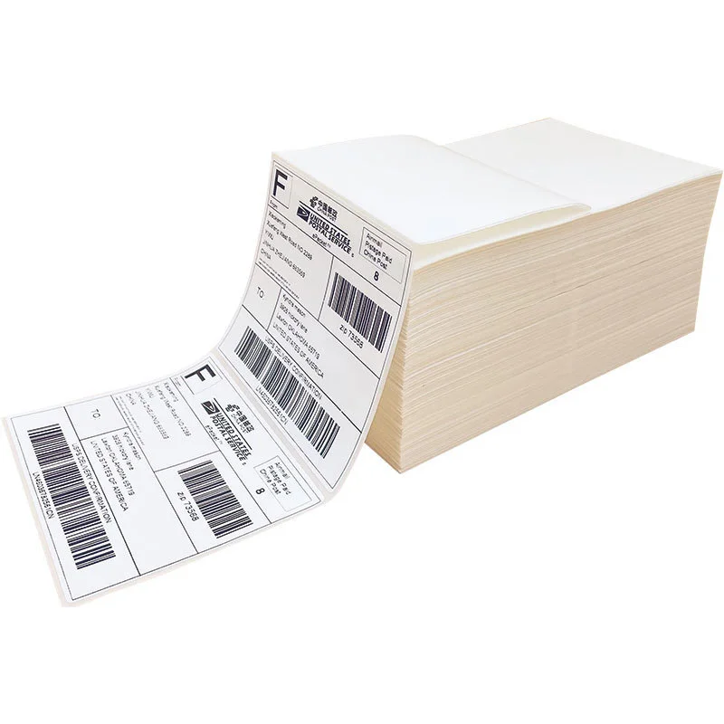 4 x 6 White Perforated Direct Thermal Address Shipping Thermal Printer Compatible Fan Fold 100X150 Labels