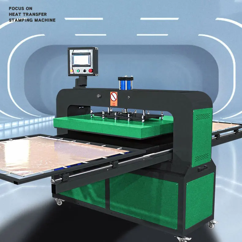 80*100 Hot stamping machine pressing folding machine qualitative automatic double-station heat transfer machine