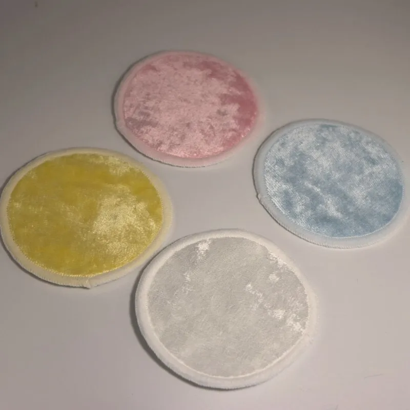 Eco Leopard Print Cotton Face Pads Makeups Wash Puffs Printing Washable Cosmetics Facial Pads