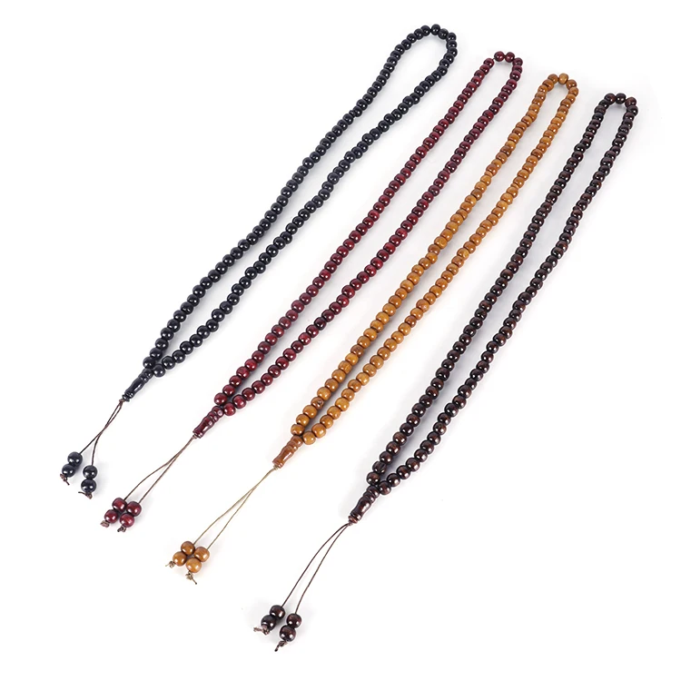 New Design Muslim Beads Wood 99 Prayer Beads Rosary Muslim Personalized Necklace