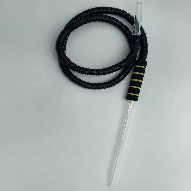 China Factory Customized  wholesale disposable hookah glass pipe with shisha plastic hose
