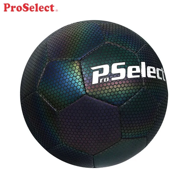 Proselect iridescence Stock PU Leather Football , Artificial Leather Soccer Ball Pu Material