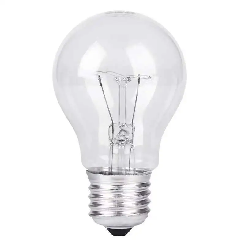 Incandescent lamp E27 B22 glass tungsten filament A55 A60 25w 40w 60w 75w 100w incandescent light bulb