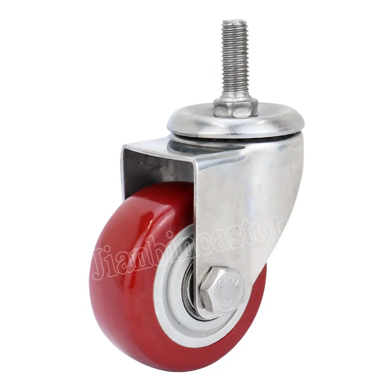 304 Stainless Steel/TPR Material Special Medical Bed Brake 5 Inch Casters