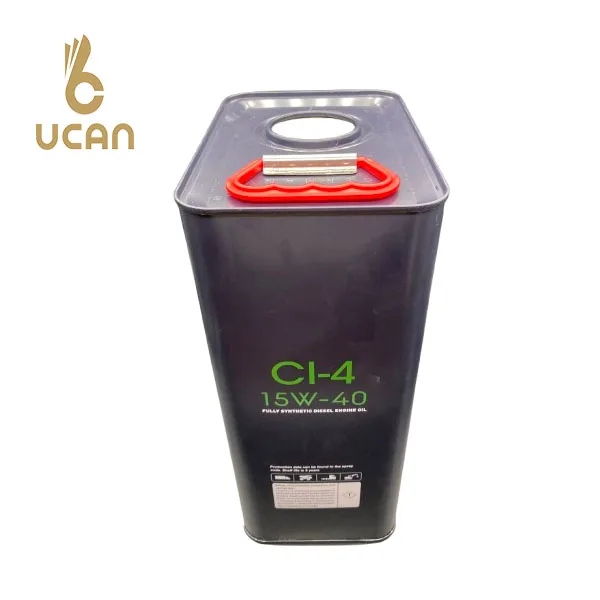 High Quality Engine oil tins 6L empty metal tin can for Motor Oil Rectangle cans