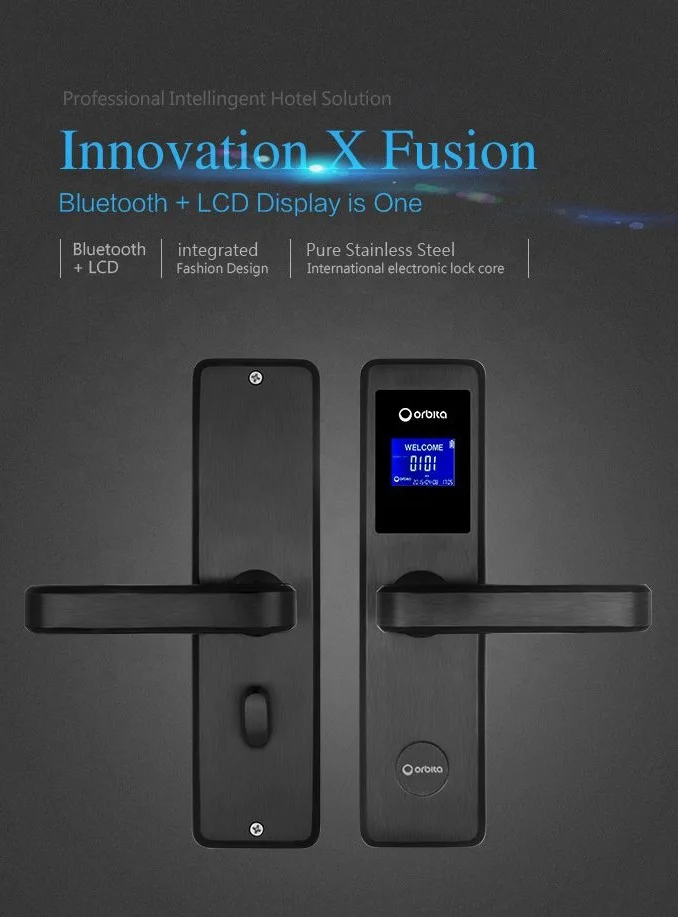 Orbita waterproof smart fingerprint card key door lock electronic lock for hotel for front door wi-fi zigbee