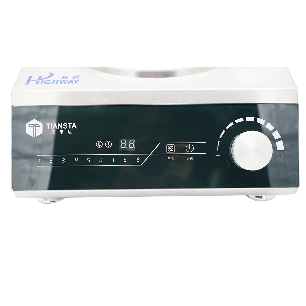  3.5KW индуктивное варочная панель 220V Фактори один с твёрдым анодированным покрытием магнитное управление купить промышленная индукционная плита нержавеющей