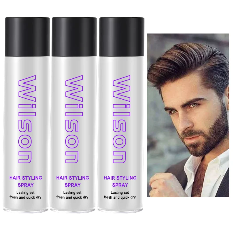 Aerosol cosmetics  Logo Custom Hair Glue Spray Lace Glue Remover hair fixing Spray Edge Hair Styling Spray Customized