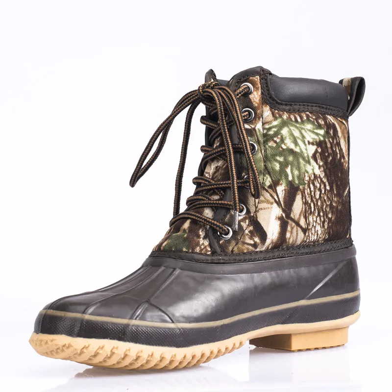 
Wholesale Waterproof Ladies Lace Up And Zipper Duck Boots For Women 