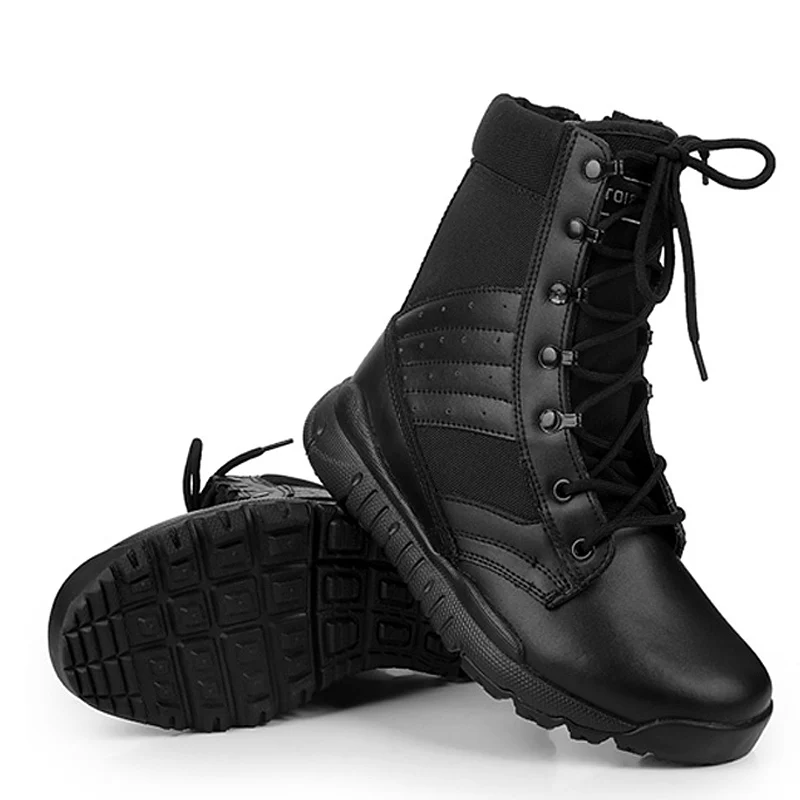 Men leather high quality  Outdoor Combat boots