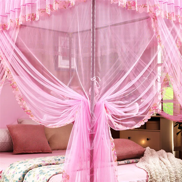Palace design high quality folding double bed canopy mosquito net with hook