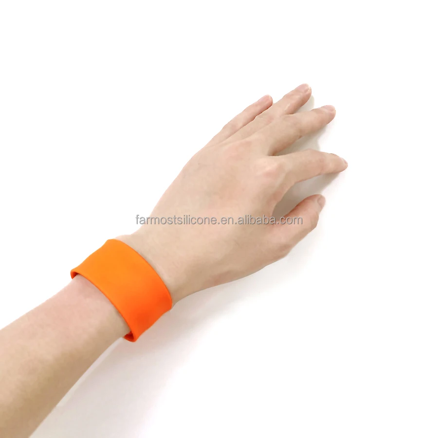Silicone Slap Bracelet Rubber Bracelet Slap Wrap Band Wristband Silicone Wrist Slap Bands