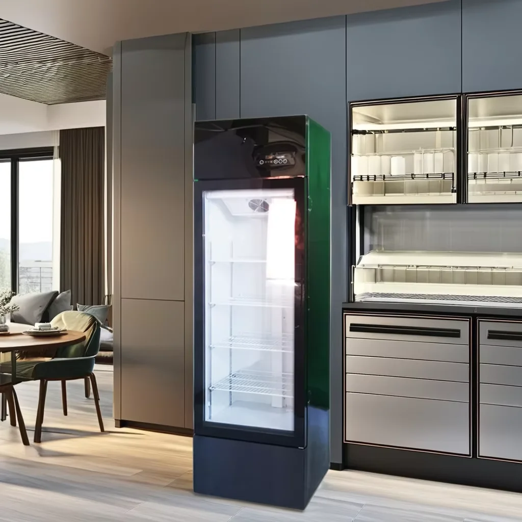 Commercial Used 3-Door Upright Beverage Refrigerator Clear Glass Door Electric Power Compressor Cool Climate Display Cooler Sale