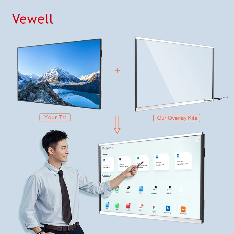 55 65 75 86 98-дюймовая смарт-доска поддержка Sumsang Sony LG XiaoMi TV интерактивная доска