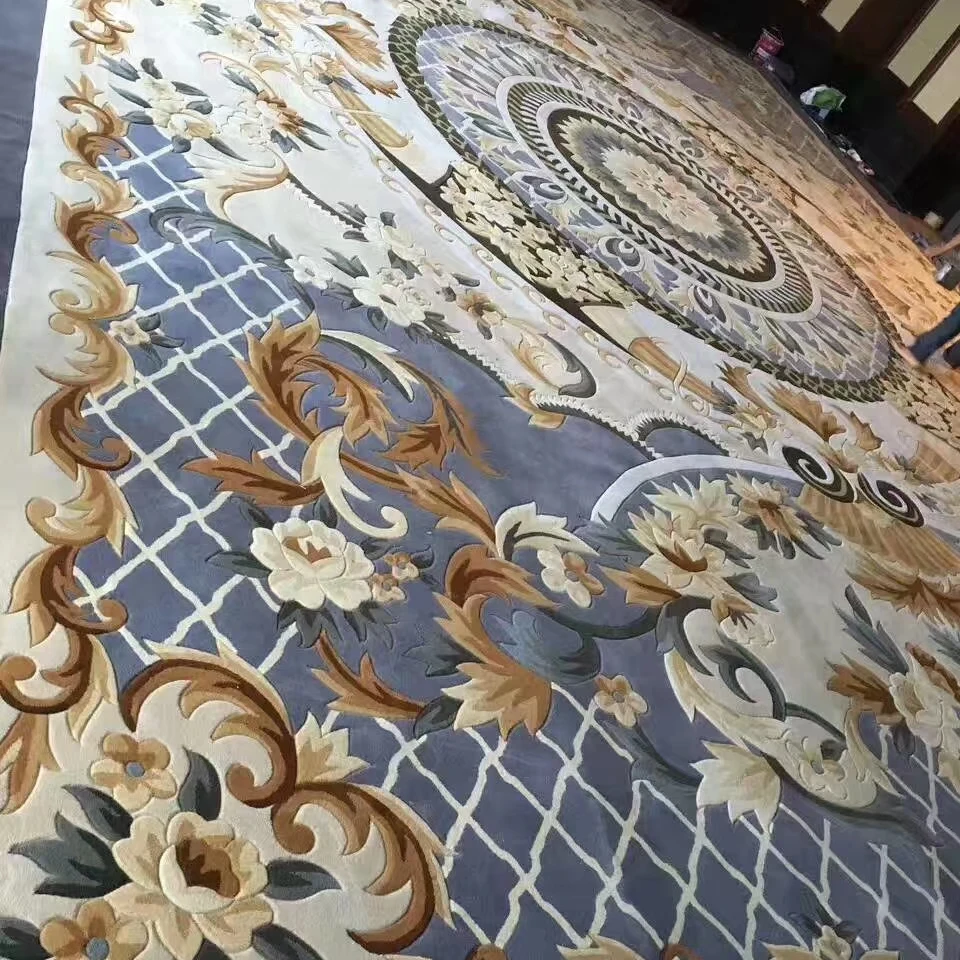 Индивидуальный дизайн ручная работа Бамбуковая шелковая и шерстяная бальная комната ковер для зала с функцией «стена-стена»