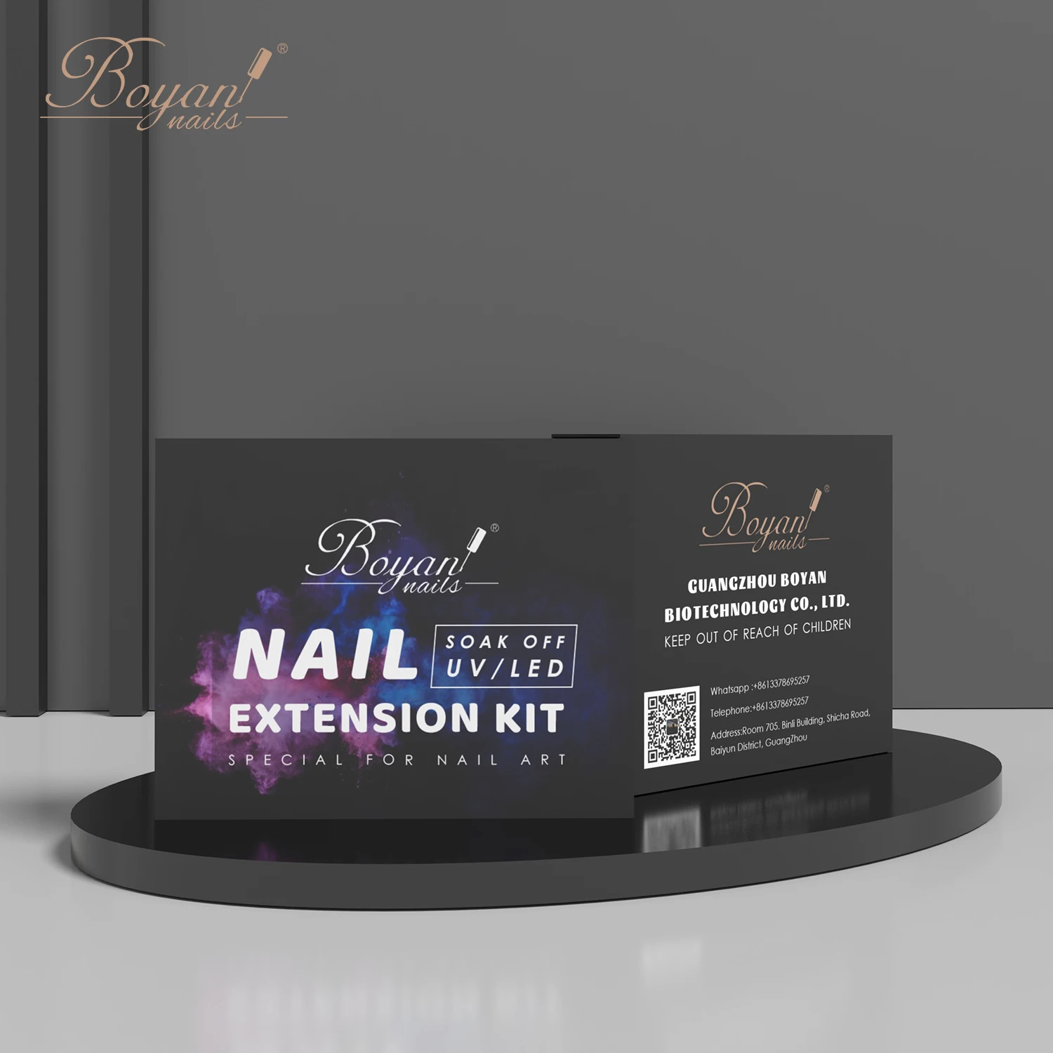 Acrylic 552Pcs Coffin Gel Tips Dehydrator Primer Nail Kit Nial Gel Glue Kit,Top Coat with UV LED Lamp Set