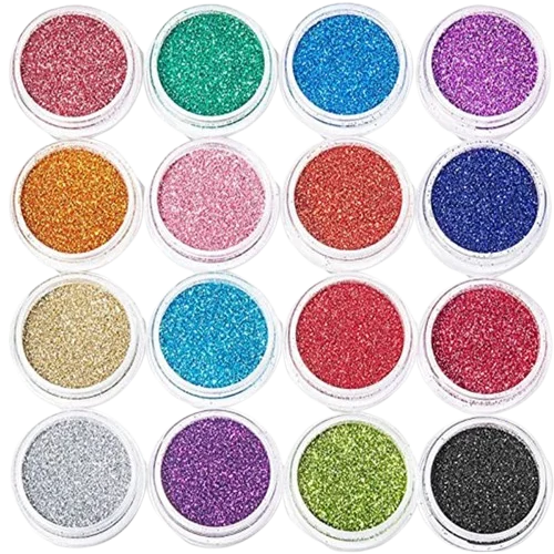 New Nail Art Laser Glitter Sequins 12 Colors Nail Decoration Set