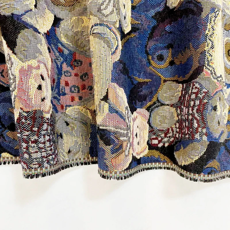 tapestry fabric supplier Quick customization fabric for tapestry clothing jaket and picnic camping blanket