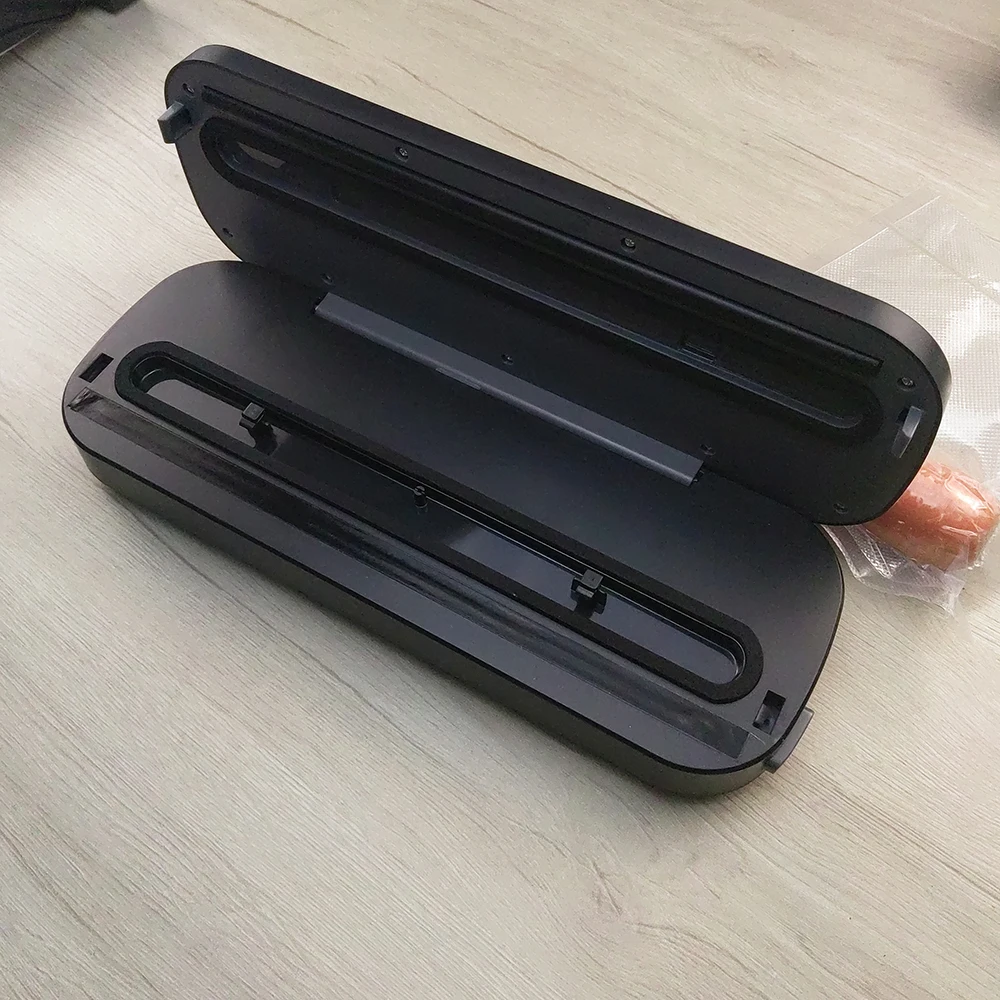 Single-Touch Portable Stainless Steel 65Kpa Vacuum Food Sealer Built-in Cutter Sealer Machine