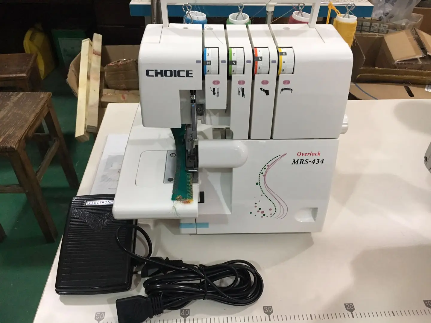ROSEW GC434 Многофункциональный портативный оверлок швейная машина Бытовая