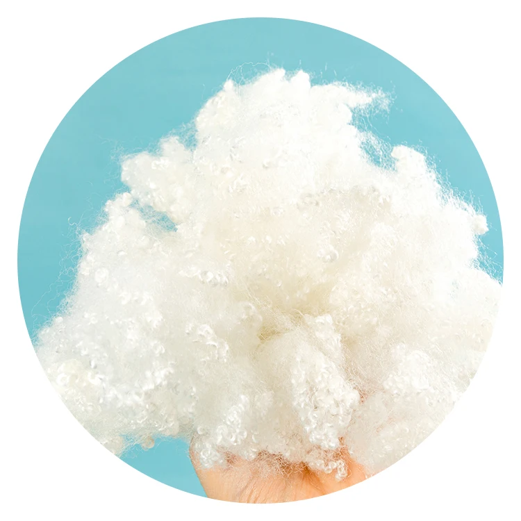 Fill Staple Recycled Wholesale 100% Polyester Fiber 3dx64mm 3d White Long Staple Subpima Cotton Percale Weave 400t Shee 64mm