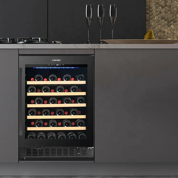2022 Luxury 46-Bottle JC-145A1EQ Electric Wine Cellar Fridge Free Standing Kitchen Wine Cooler for Outdoor & Household Use