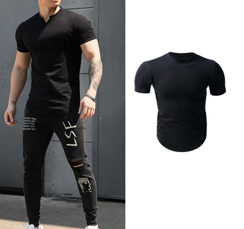 High Street Fashion Mens Jeans Night Club Black White Color Personal Designer Printed Jeans Men Punk Pants Skinny Hip Hop Jeans