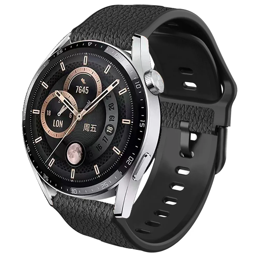 Hot sale for HUAWEI watch GT/GT2-46/GT2pro/watch 3/watch 3Promm TPU leather strap 22mm