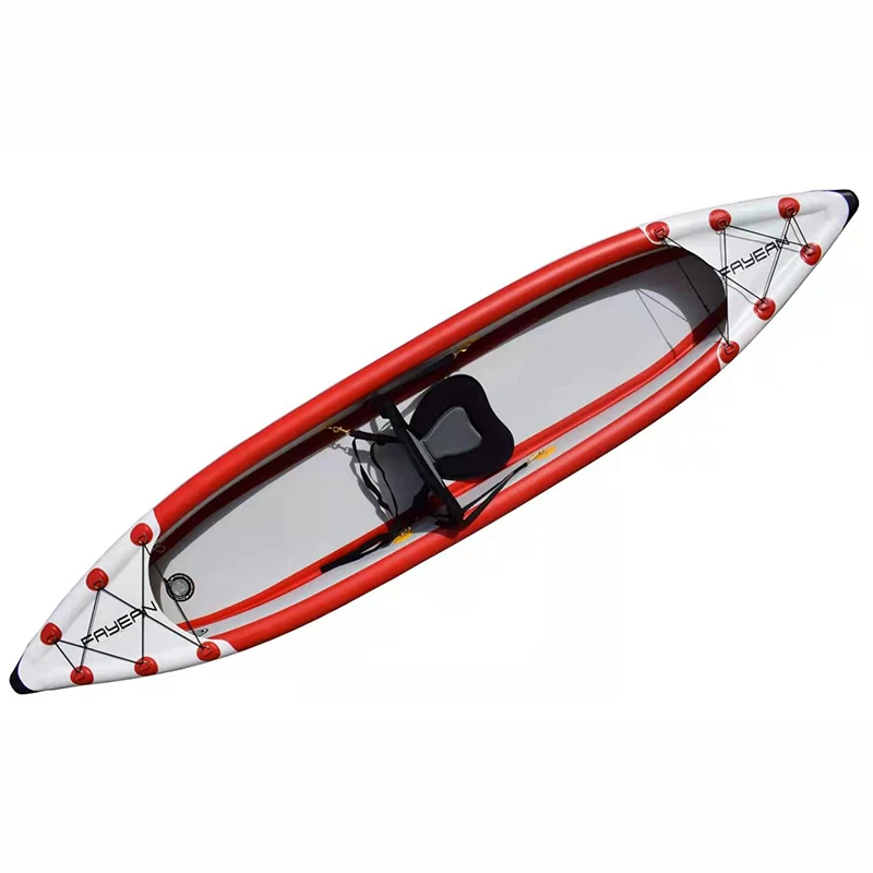 New Design Foldable Pvc Drop Stitch Inflatable Kayak Two Person For Fishing