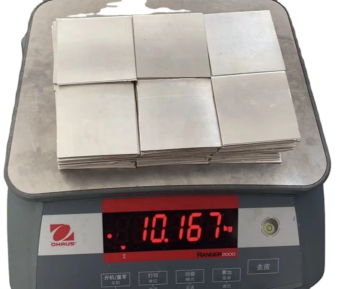High Quality Electrolytic Plating Anode Material Electrode Sterling Silver Sheet