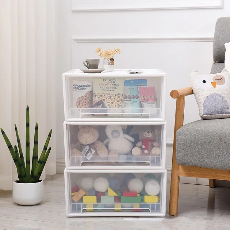 
High Quality Plastic Baby Clothes Drawer With Wheels 