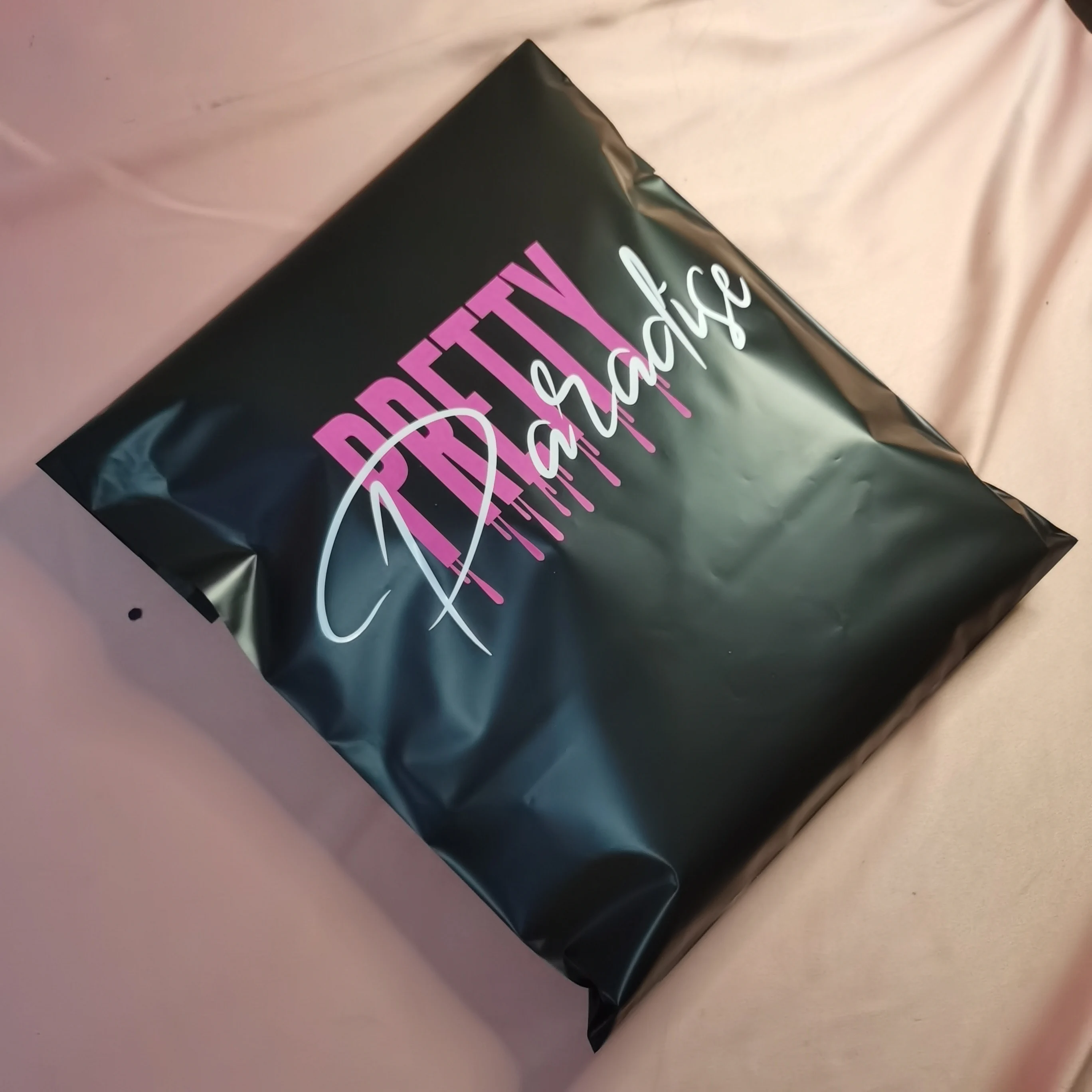 Custom bolsas personalizad para envios de plastico biodegradable Plastic Assorted Make Up Bag Garment  Packaging With Logo