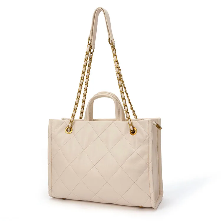 Hot Selling Factory Price Ladies PU Double Shoulder Messenger Bag High Quality Chain Women Bag