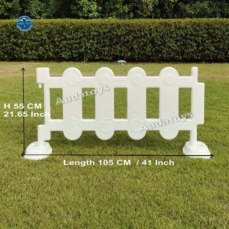 White Indoor Playground Plastic Backyard Playpen Soft Play Fence For Kids