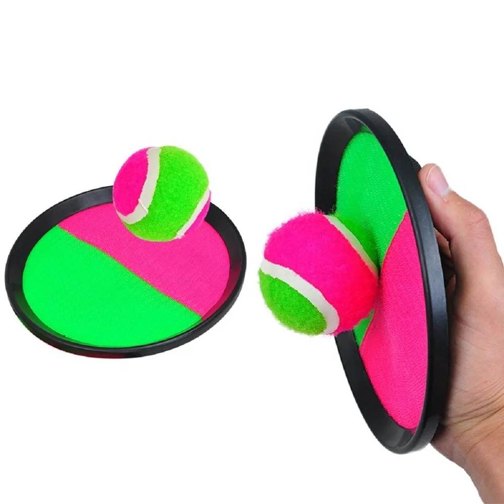 wholesale Paddle Toss and Catch Ball Set-8 Inch Disc Paddle Catch Games Toy for Kids/Adult