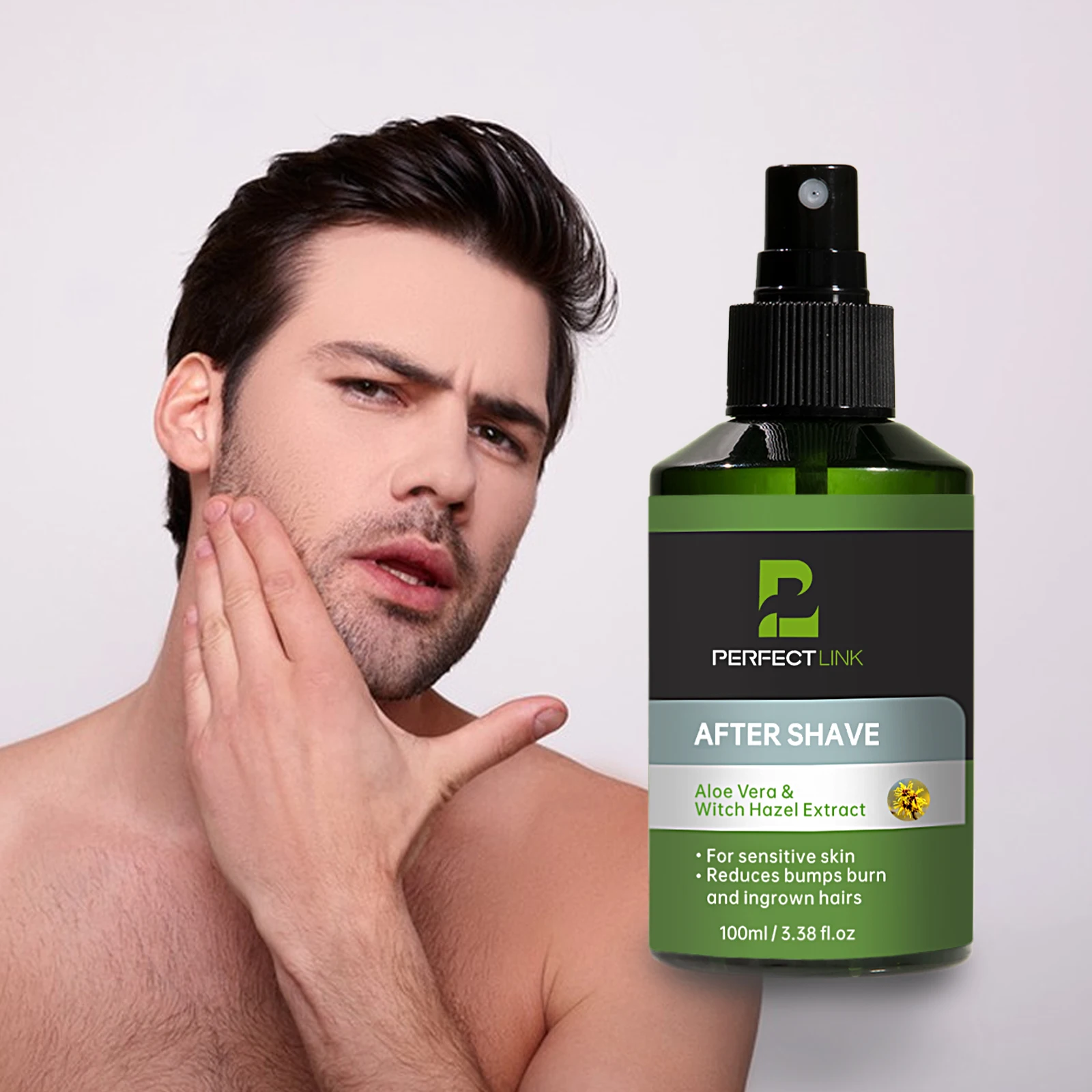 Wholesale Aftershave Moisturizing Nourishing Beard Ingrown Hair Treatment After Shave Soothing After Shaving Spray