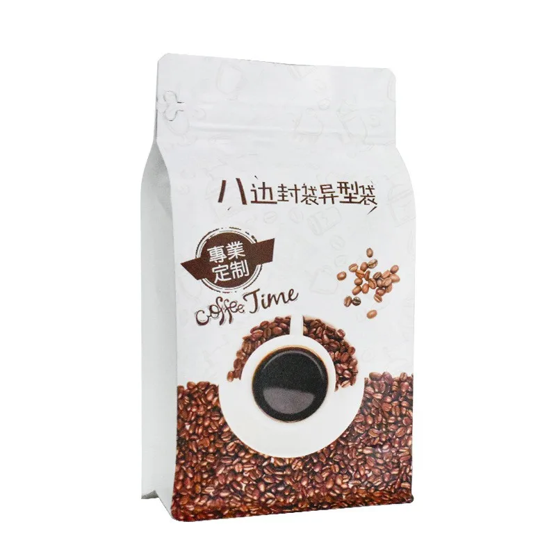 Custom Printing Hermetic Package Pouch Plastic Bag With Valve For Coffee Bean Packaging