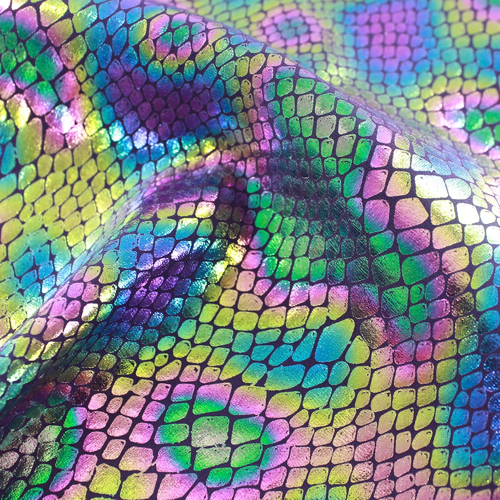 2023 New 75 Nylon 25 Spandex Fabric Hot Sale Snake-Skin Compression Garment Fabric for Swimwear
