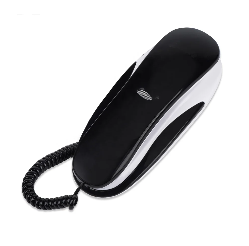 Лидер продаж, стационарный телефон черно-белого цвета с большими кнопками, настенный телефон для школы или двери