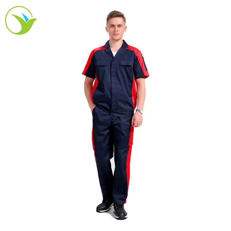 
Wholesale Professional Automobile Men Overalls High Waisted Summer Workwear Uniform 
