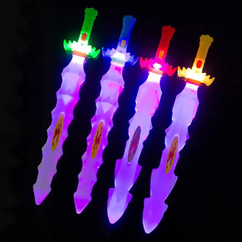Party Plaything Prop Cosplay Outdoor Children Light Up Toys Luminous Led Flashing Swords Boy Toys
