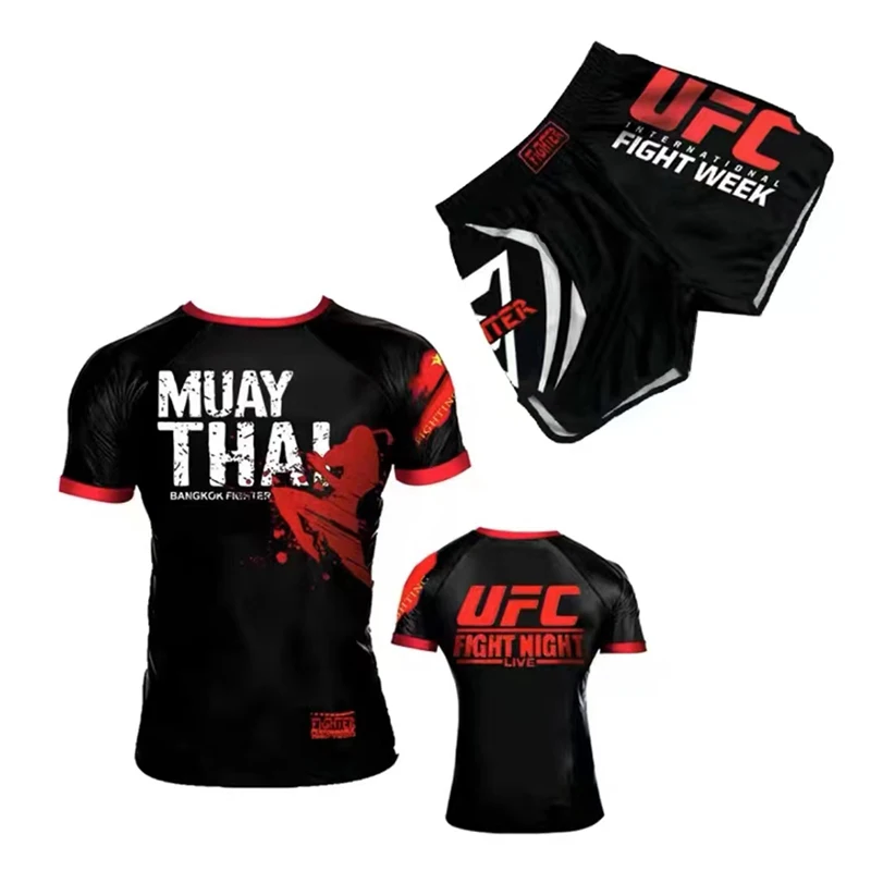 Самый популярный китайский производитель Высококачественная футболка MMA мужская одежда с вашим логотипом оптовая продажа