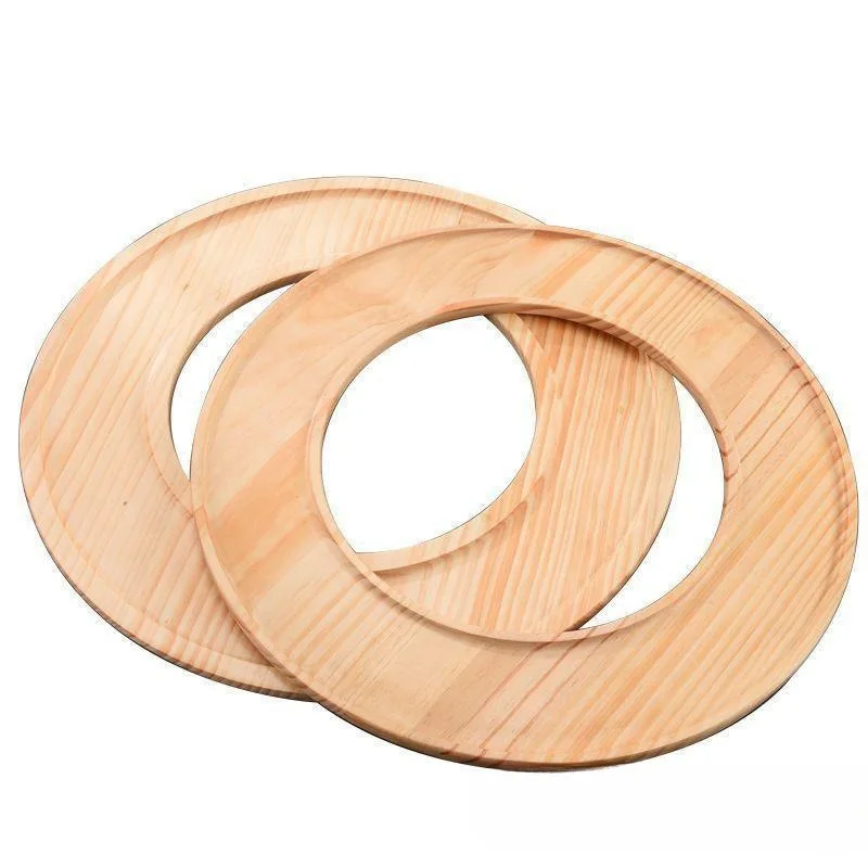 Wooden hot pot dish - wooden roast disk