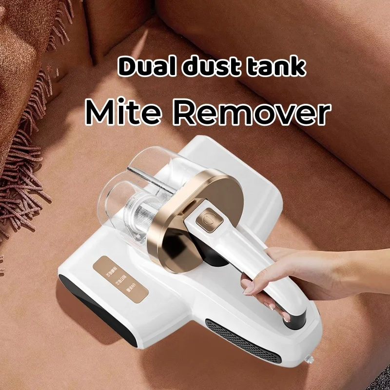 Hot selling bed vacuum cleaner dual dust tank 20000Pa mite killer with UV function dust mite remover