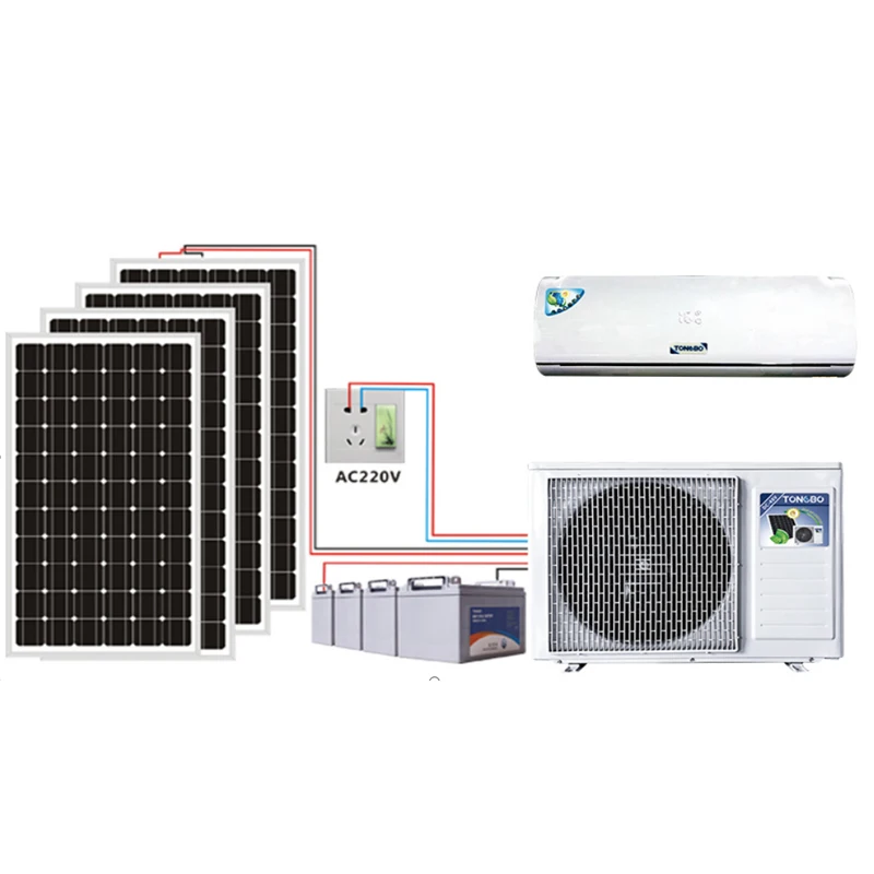 9000BTU 12000BTU 18000BTU 24000BTU Solar Ac Dc Air Conditioner Hybrid Solar Power Airconditioner Wall Split Air Conditioner