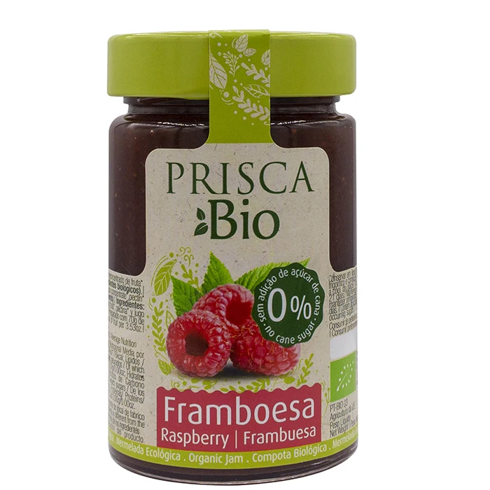 High quality Raspberry Jam Without Sugar Added 100% Organic pots jam glass wholesale jars jam packaging